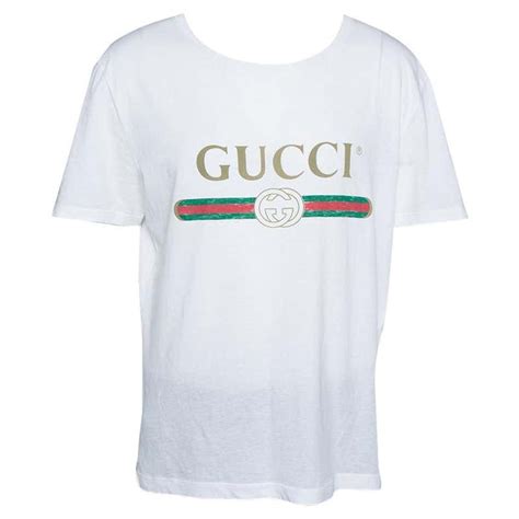 gucci washed cotton t shirt|gucci white shirt women's.